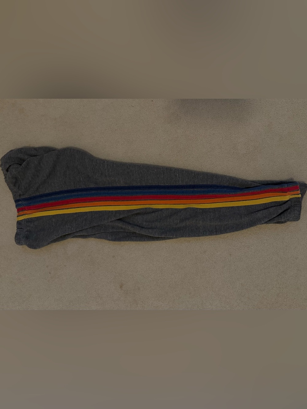 Aviator Nation 5 Stripe Sweatpants Heather Grey - Picture 4 of 7